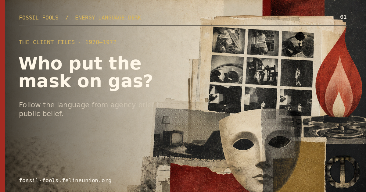 Who put the mask on gas?