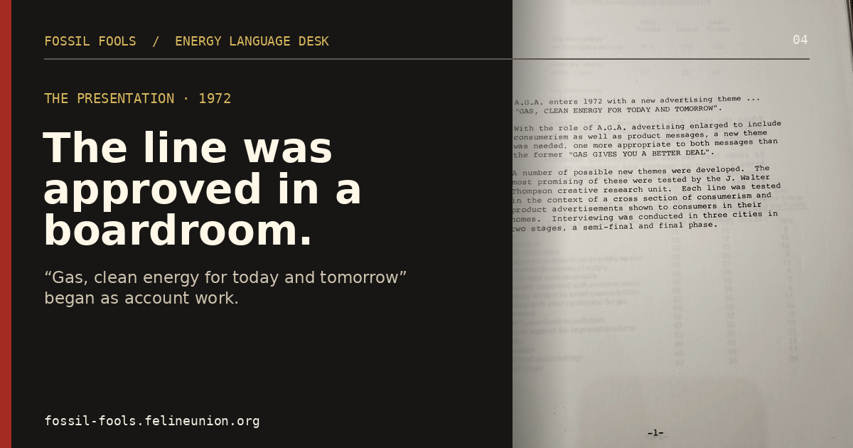 The line was approved in a boardroom.