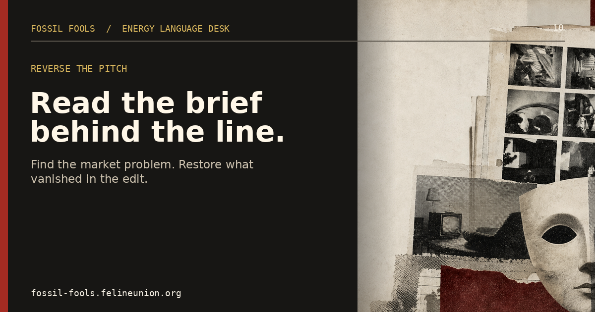 Read the brief behind the line.